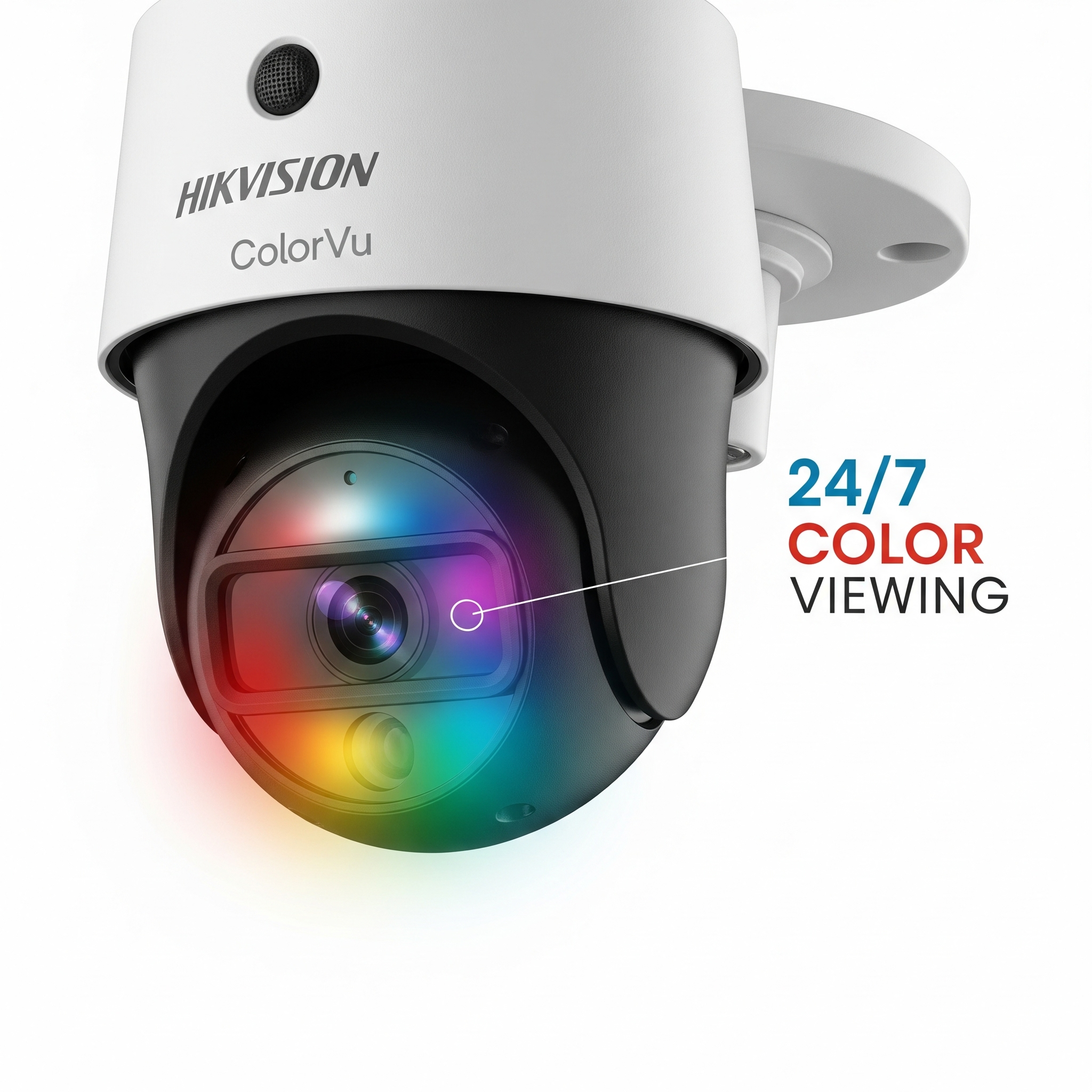 Hikvision ColorVu Camera with Mic for 24/7 Color Surveillance